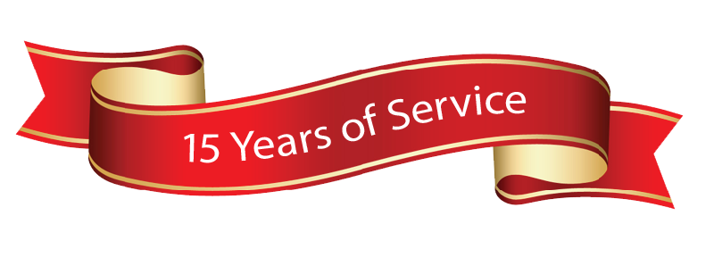 15 years of service